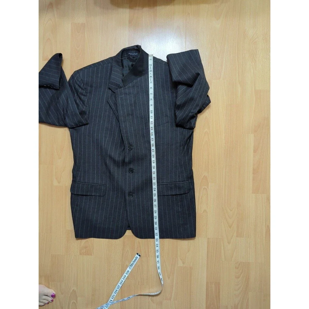 Boyd's Philadelphia 1818 Collection 42R Virgin Wool 3 Button Pinstripe Blazer